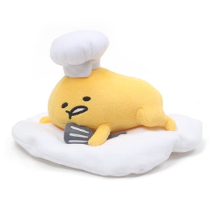 Gudetama Laying Down with Chef’s Hat and Spatula, 7.5 in